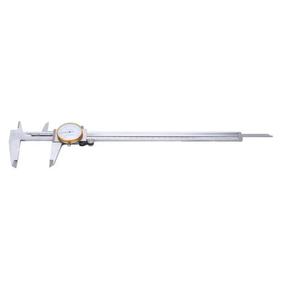 0-300mm Vernier Caliper With Clear Dial Steel Measuring Ruler Tool 0.02mm^