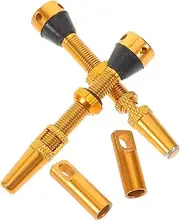 Luxshiny 4Pcs Tire Air Chuck with CNC Backflow Prevention Durable Tubeless Valve and Hose Tool for Efficient Tire Inflation and Maintenance Compatible with Bike Repair Kits