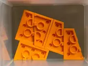 LEGO Parts - Orange Wedge Plate 3 x 2 Left - No 43723 - QTY 5