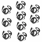 10X 2PIN HEADSET EARPIECE MIC FOR BAOFENG UV-5R UV-82 BF-888S RADIO WALKIETALKIE