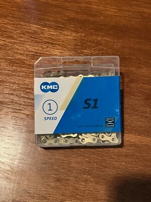 KMC S1 Cycling Bike Chain Gold 1/8" Single Speed Fixed Gear