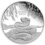 Australia 2025 Lunar Snake 1oz Silver Coin Perth Mint New