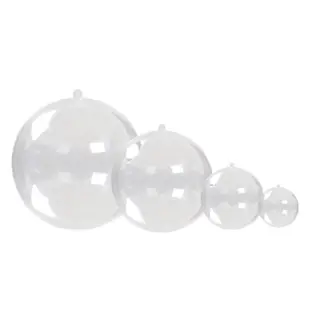 【2square shop】4入組 浪漫透明球 16cm 透明球 圓球 壓克力球(透明壓克力球 壓克力圓球 空心球)