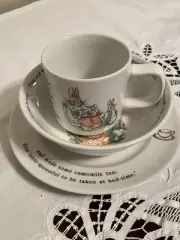Wedgwood Peter Rabbit 3pc Childs Dinnerware Set Beatrix Potter - New