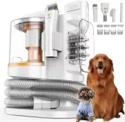 KANPETS Dog Vacuum Shedding Grooming Max 3.4L Dust Bin 4 Grooming Tool - Orange