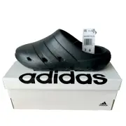 Adidas Adicane Clog Carbon Black Men's 7 Women's 8 Slides Sandals Slip Ons New