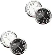 Gatuida 2sets Car Clock Car Decoration Automobile Clocks Pendant Dash Clock for Accessories for Interior Stick on Clock Car Digital Clock 2pcs*2