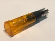 GOOD QUALITY 240V 9MM PUSH FIT MAINS NEON ORANGE WITH SPADES (X10) ac1f16