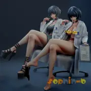 Tae Takemi Persona 2 Ver. Sexy Model Kit Unpainted 3d Printed GK Statue Figure