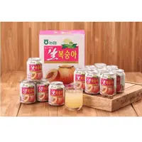 在飛比找PChome24h購物優惠-韓國 水蜜桃果汁（240毫升x12罐）/盒x3盒