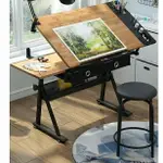 實木桌子 可升降桌子 繪畫書桌 美術桌子 畫板 製圖繪圖桌 設計師工作臺 桌子 畫架 畫案 OM59