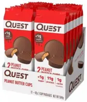 Peanut Butter Cups Box Quest Nutrition 12-Au Free Shipping Health FREE SHIPPING