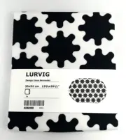 IKEA LURVIG Pet Bed Cover for CAT DOG BLACK & WHITE 13 3/4" x 20.5" 903.766.21
