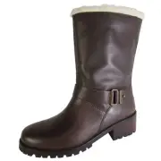 Cole Haan Womens Champlain Waterproof Zip Up Boot Shoes, Chestnut, US 5