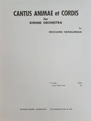 Cantus Animae et Cordis for String Orchestra by Richard Yardumian - Score NEW