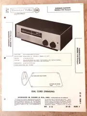 Original NOS Sams Photofact 425-8 - HARMAN-KARDON F-10 "tempo" fm tuner
