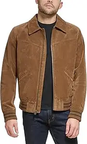 [Levi's] Men's Faux Suede Varsity Bomber Jacket