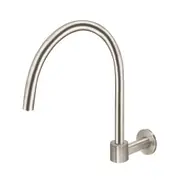MEIR Round Brass High Rise Swivel Spout - PVD Brushed Nickel