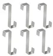 Over Door Hooks Rack Heavy Duty S/Z Hook, Pack of 6 4.0/2