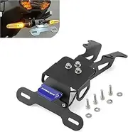 2021-2024 Compatible With Yamaha Tracer 9 /GT Tracer9 Tail Tidy License Plate Bracket 9/GT 9GT LED Integrated Taillight Turn Signal Light(A.Bracket Blue)