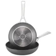 2pc Essteele Per Bellezza 24/28cm Skillet Twin Pack Grey