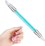 Silicone Tools, Tipped Brushes Tools, Rhinestone Nails Art Manicure Carving Sculpture Pen, Design Tools for Home Salon Use and