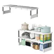 Under Sink Organizer Detachable and Adjustable Shelf Under Cabinet Rack
