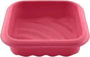 [Lurch] FlexiForm Wave 83040 Cake Mould 100% BPA-Free Platinum Silicone for Special Baking Creations, Inner Dimensions 17 x 17 cm, Cotton Candy