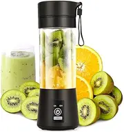Portable Juice Blenders, 6-Blade Portable Personal Juice Blender Machines Extractor Household Fruit Smoothie Milkshake Mixer with Micro USB Rechargeable for Travel Outdoors, Office, Picnic, Fitness Center, SAA AU Standard (Black)