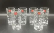 RCR LAURUS Clear Crystal Glass Tumblers 17oz Made in Italy Set Of 6 NIB