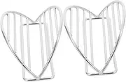 BUGUUYO 2Pcs Stainless Steel Taco Holder Stand Versatile Taco Rack for Serving Tacos Sushi Hand Rolls More for Home Restaurant Use Easy Cooking
