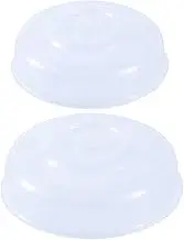 Microwave Plate Cover 8''＆9" Clear Round Microwave Splatter Cover, 2PCS Dustproof Small Microwave Food Cover Microwave Plate Cover, Small Microwave Cover, Microwave Splatter Cover-