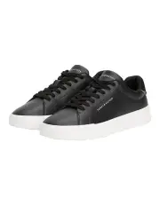 [Tommy Hilfiger] Pebble Grain Court Trainers in Black
