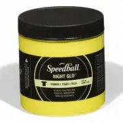 GlowPro Night Glo Yellow Fabric Screen Printing Ink - 8oz - Glow in The Dark - B
