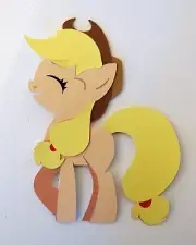 My Little Pony Apple Jack Paper Die Cut Scrapbook Embellishment