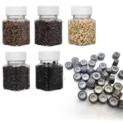 1000 Pcs Micro Ring Microlink Beads Staples Hair Extensions Microchip Silicone