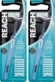 2 x Reach Access Flosser Starter Pack..