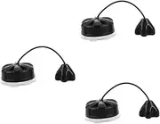 Kisangel 3pcs Diving Buoy Air Valve Purge Valve Lift Bags Dump Valve Scuba Dump Valve Swimming Pool Valve Scuba Valve Kit Over Pressure Valve Replacement Valve Float Valve Black Plastic