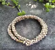 18 inch TULSI TULASI VAISHNAV ISKCON Mala Kanthi Pure Yoga Prayer Braided