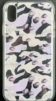 Apple iPhone XR Printed Camouflage Case Lavender Pink Purple Hey Day