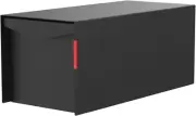 Mailbox | Modern Design Thompson Flat Top Post Mount Mail Box | 20.5” X 9.2” X 8