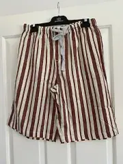 Peter Alexander Mens Pyjama Shorts Stripe Medium