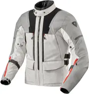 Revit Offtrack 2 H2O Motorcycle Textile Jacket, grey-silver, Size 4XL for Men Grey Silver