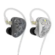 KZ AS24 24BA Units Wired Earphone 12 Balanced Armature Drivers HiFi Sound Noise Cancelling 3.5mm DJ Monitor Earbuds Spor