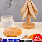 Foldable Wooden Tree Trivet For Hot Dishes/Pot/Bowl/Teapot/Hot Pot Holders New⊙