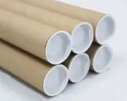 Mailing Tubes with Caps, 1.5 inch x 12 inch (6 Pack) | MagicWater Supply