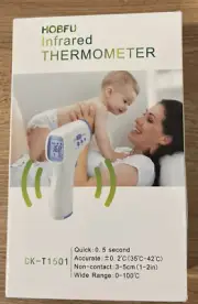 Adult Forehead White Thermometer Non Contact Infrared Thermometer for Fever NEW