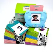 NNEDSZ Blue Bear-Shaped Early Education Card Reader - Interactive Learning Toy w