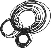 Abaodam Rubber Cassette Belts 90pcs Cassette Player Drive Belts for Record Players