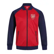 Arsenal FC Boys Jacket Track Top Retro Kids OFFICIAL Football Gift Red/Navy 12-13 Years